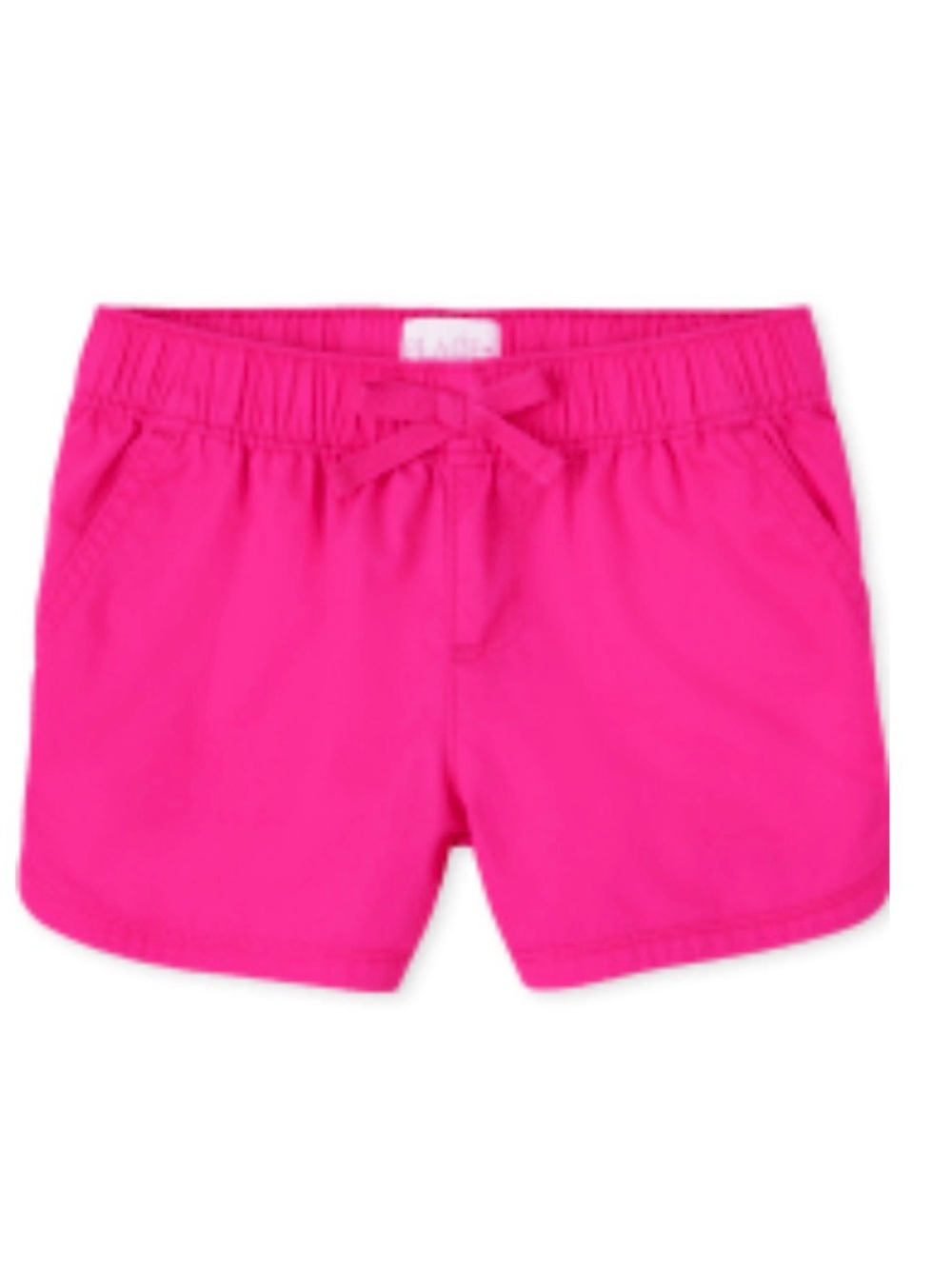 Hot Pink Girls' Elastic Waist Shorts